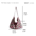 thumbnail image 4 of KOKOPEAS Bolso de mano plisado para mujer, de nailon, de color liso, sencillo, informal, para teléfono, bonito bolso acolchado para chica, para llaves y auriculares, 4 of 5