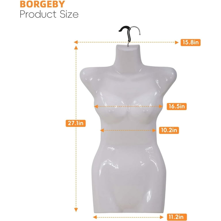 27 Inch Female Mannequin Torso Dress Form Sewing Manikin Half Body cheapest Model 4PCS