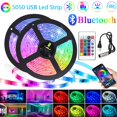 thumbnail image 2 of Tira de luces LED USB Bluetooth RGB 5050 2835 SMD 5V luces Led Flexible 1-30M cinta de lámpara TV retroiluminación decoración de habitación cinta de diodo Tan Jianjun  unisex, 2 of 2