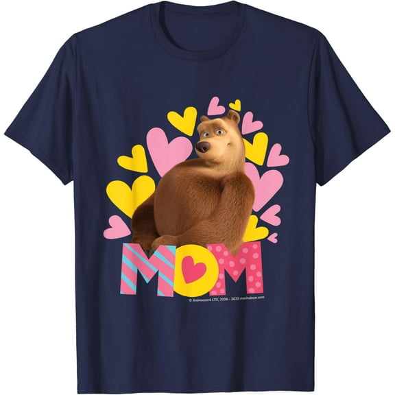 Masha And The Bear. Mom T-Shirt Unisex S-5XL Hot Trending Shirt, Vintage Birthday Gift