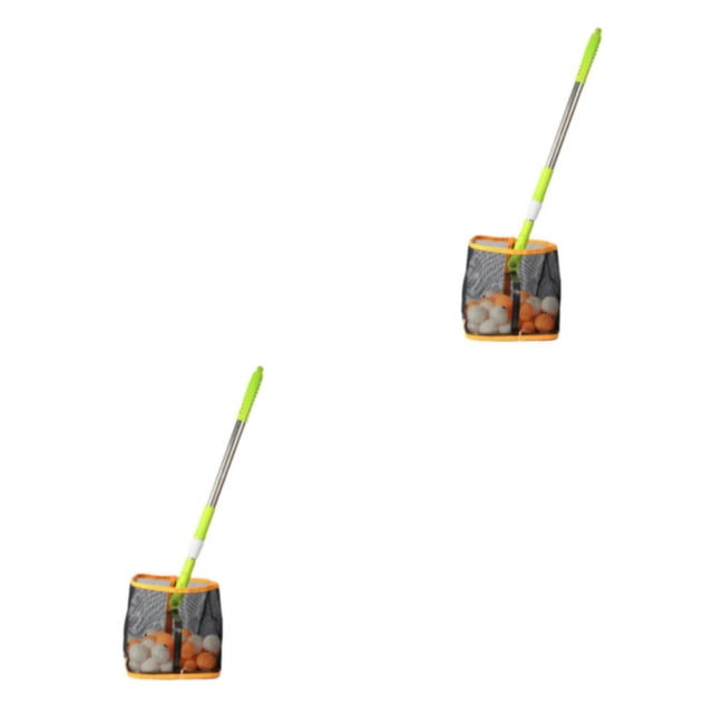 Yuarrent Ball Picker Collector Picking Net Bolsa de almacenamiento Contenedor para bolas de almacenamiento Amarillo Amarillo 2piezas