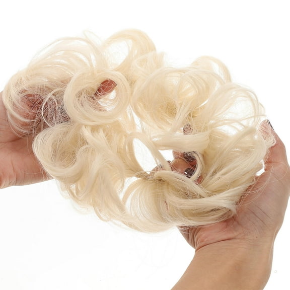 LOLIPPYY 2Pcs Fake Messy Bun Assorted Color Hair Bun Pieces For Girls