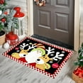 thumbnail image 3 of Suncoda Christmas Rug, Cartoons Christmas Crystal Velvet Floor Mat Home Door Rubbing Dirt Carpet Disengaged Washing Non-slip Mat, 3 of 5