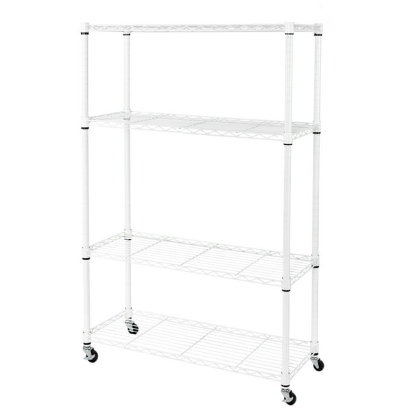 Seville Classics Solid Steel Wire Shelving Storage Unit Adjustable