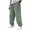 Light Green, variant on Men's Vintage Corduroy Drawstring Pants with Embroidered Label - Loose Fit Straight Leg Casual Pants for Daily, Streetwear, and Light Outdoor ActivitiesBlackL