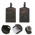 thumbnail image 3 of Unique Bargains 1 Pc Marble Pattern Luggage Tag for Travelling Black Polyurethane, 3 of 5