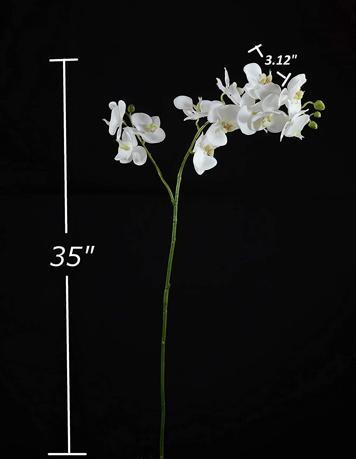 Miniature Artificial phalaenopsis Orchid Silk Orchids RASPBERRY Real