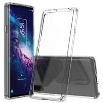 Clear Case for TCL 20 Pro 5G, Transparent [Aquaflex] Semi-Flexible TPU Phone Cover [with Shock Absorbing Airbag Bumpers]