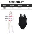 thumbnail image 2 of Traje de baño de una pieza con cuello halter para deporte en la playa para niñas, traje de baño sexy para niños de madre e hija, 2 of 5