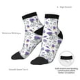 thumbnail image 6 of Pofeuu Lavender Bicycle Print 30cm Socks, Adult Running Hiking Socks for Youth and Adult, 6 of 7