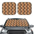 thumbnail image 6 of Lsque Dog 2 PCS Windshield Sun Shade | CarFoldable Window Covers | Car Accessories Reflect UV for Universal Cars SUV Truck | Large, 6 of 7