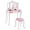 Pink & White, variant on LEIYY Kids Wooden Vanity Table & Stool Set, 2 in 1 Detachable Design with Dressing Table and Writing Desk, Princess Makeup Dressing Table with Two 180° Folding Mirror, for Girls, Kids (Pink)