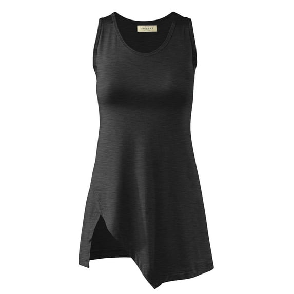 MBJ Womens Edgy Asymmetrical Tank Top