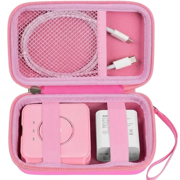 Travel Case for UCOMX for Nano/for Iseyyox/for LISEN/for RTOPS 3 in 1 Wireless Charger, Pink-Box Only