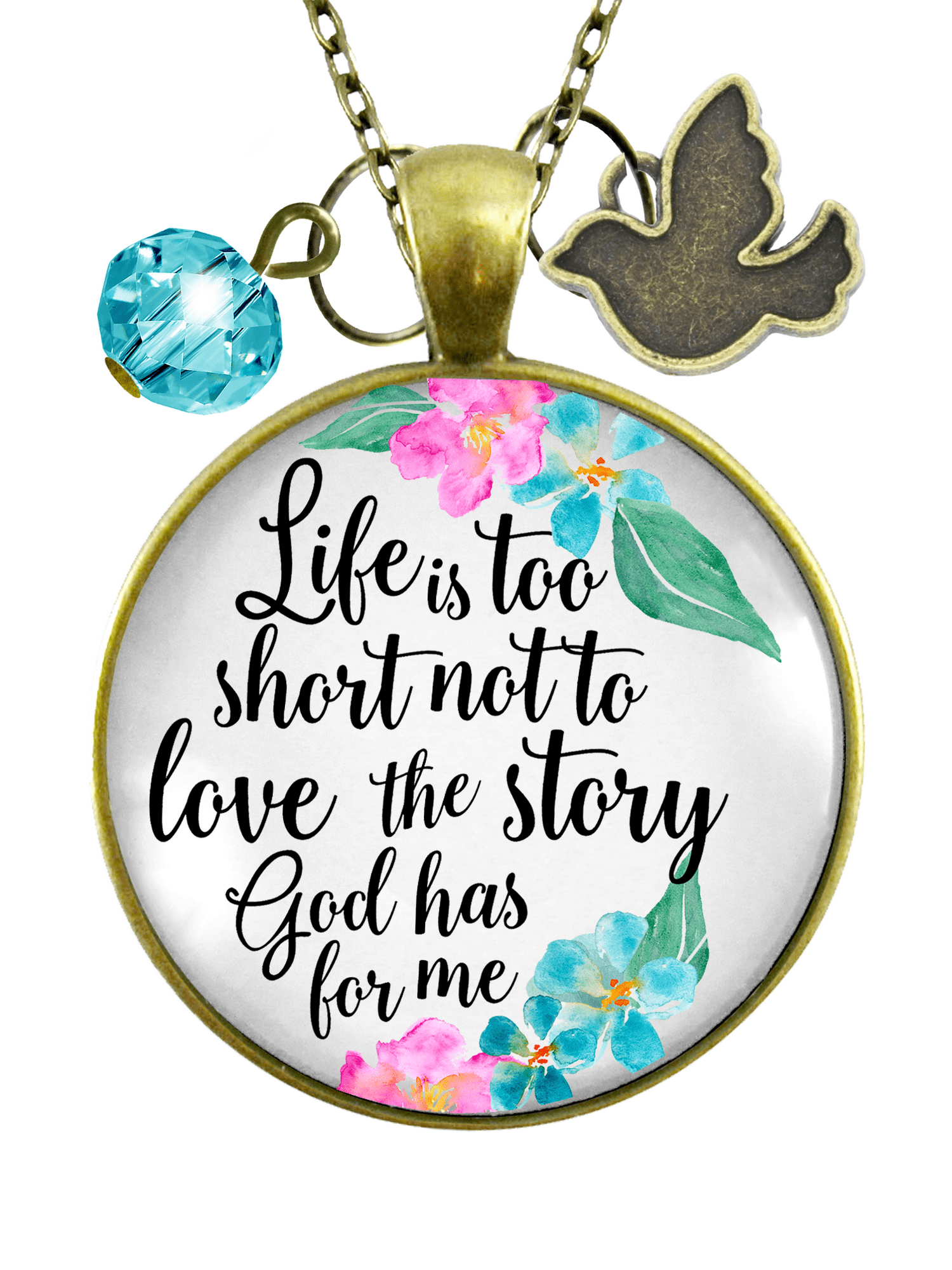 Faith Necklace Life is Too Short Not To 