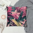 thumbnail image 2 of Acheng Short Plush Pillowcase 1 Piece - Palm Leaves with Lush Branches and Leaves, Tropical Jungle Palm Leaves with Charming Colors White, 2 of 5