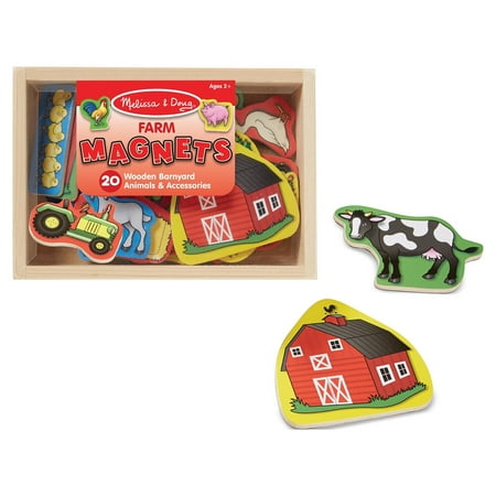 UPC: 0000772092791 | Melissa & Doug 20 Wooden Farm Magnets in a Box