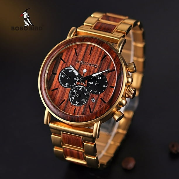 Kadell Bobo Bird Wooden Watch Men Luxury Quartz Wood Wrist Watches 2 Type For Men And Women In Natural Wooden Watches Wooden Metal Folding Clasp Christmas Gifts Walmart Com Walmart Com