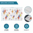 thumbnail image 6 of Orange Purple Diamond Placemats Set of 4, Modern Geometric Middle Century Placemats for Dining Table, Place Mats for Kitchen Tabletop, Waterproof Wipeable Dining Table Mats Set, 6 of 9