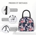 thumbnail image 4 of Balery Rose Flowers Bolsa de Almuerzo para Mujeres, Caja de Almuerzo, Bolsa de Almuerzo Pequeña Impermeable, Tote de Almuerzo Reutilizable con Gran Capacidad, 4 of 6