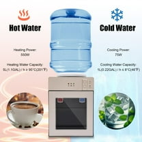 Top Loading Countertop Water Cooler Dispenser Cold Hot Water Dispenser Champagne Gold for Bedroom