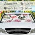 thumbnail image 5 of Car Windshield Sunshade Blocks Watercolor Roses Butterflies Sun Visor Protector Foldable Sun Shield For Vehicle Car Truck SUV Van 55x27.5 inches Keep Vehicle Cool, 5 of 6