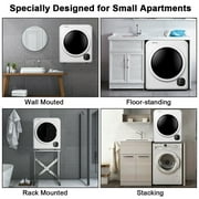Costway 1700W Portable Clothes Dryer Electric Tumble Laundry Dryer Stainless Steel Tub 13.2 lbs /3.22 Cu.Ft
