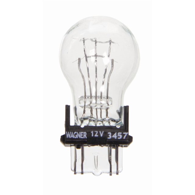 Wagner Lighting Turn Signal Light Bulb BP3457 Standard Series; OE Replacement; 3457; Clear; Set Of 2; Blister Pack