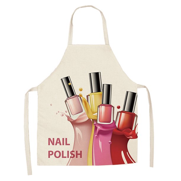 Delantal profesional para salón de uñas, confeccionado en tela de alta calidad, ligero, suave y resistente a manchas. Diseño ajustable, ideal para mantener la ropa impecable durante el trabajo. Fácil