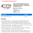 thumbnail image 2 of Upper Intake Manifold Gasket Set - Compatible with 2006 - 2009 Buick LaCrosse 3.8L V6 - Dorman, 2 of 2