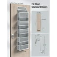 Yecaye 1 Pack Over Door Hanging Organizer 5 Pockets Wall Closet Hanging