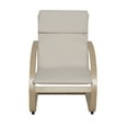 thumbnail image 4 of Mia Bentwood Reclining Chair- Natural/ Beige, 4 of 7