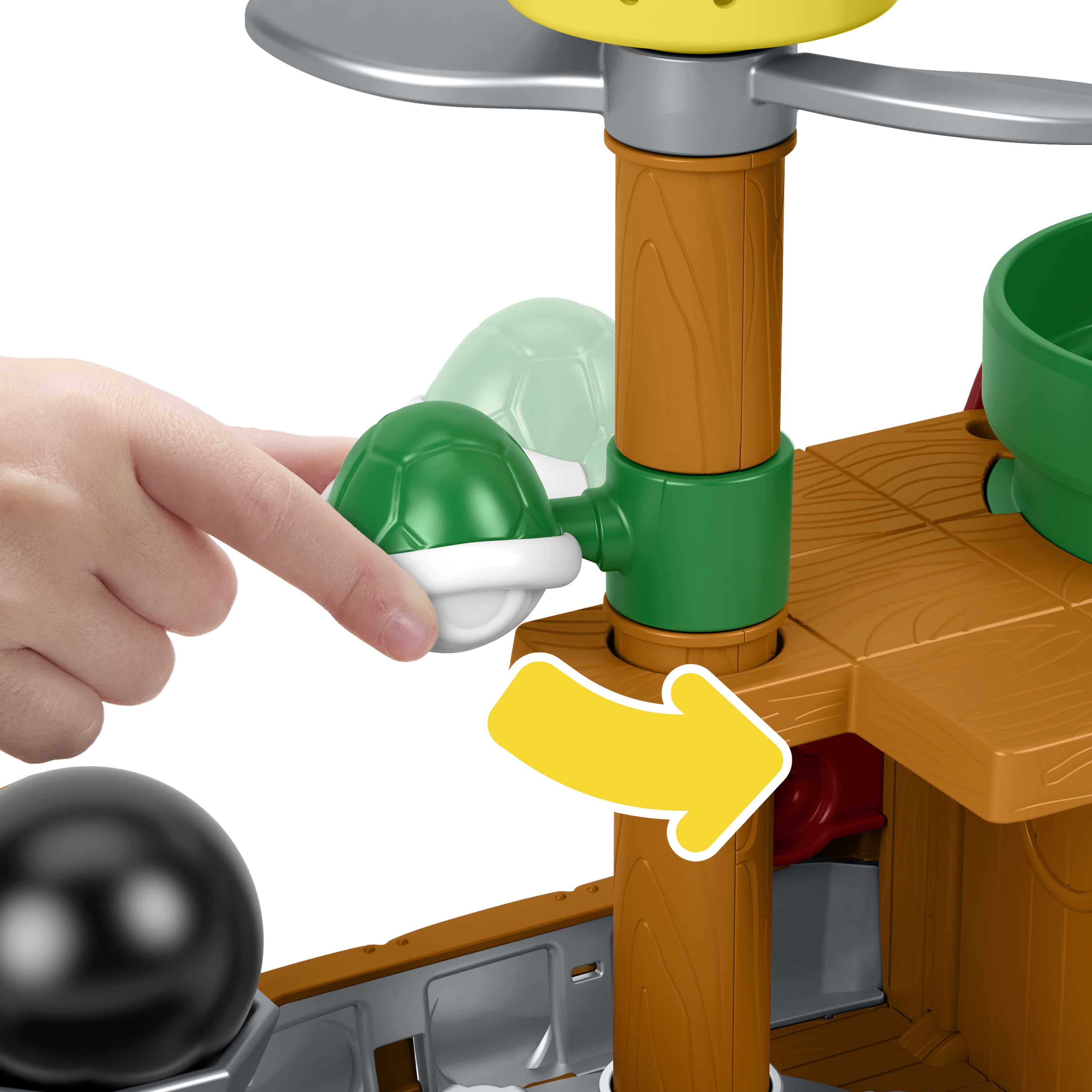 Fisher-Price-Coffret La Forteresse Volante de Bowser Little People