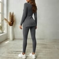 thumbnail image 7 of Admvng 2 Piece Outfit Set for Women Long Sleeve Top and Long Pants Casual Trendy Coordinated Tracksuit, 7 of 7