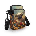 thumbnail image 3 of HELLHERO Pug Meadow Sky Shoulder Bags Adjustable Strap Polyester Adult 4.33"x1.97"x7.09" for Casual Use, 3 of 7