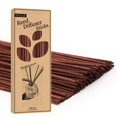 thumbnail image 1 of VFULIE 100 varillas difusoras de caña de 10.0 in, varillas de madera de ratán natural, varillas difusoras de aroma de aceite esencial, repuesto de repuesto para fragancia aromática (marrón), 1 of 1
