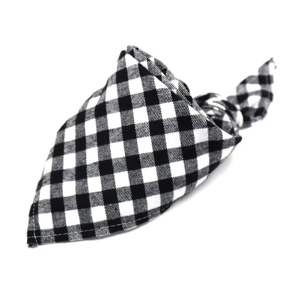 New Scottish Classic Plaid Bow Ties Adjustable Neckerchief Dog Saliva Towel Pet Supplies Cat Kerchief Dog Bandana Triangle Scarf 27