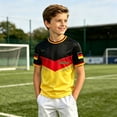 thumbnail image 2 of Teen Boys' 2026 Fan Soccer Jersey Team Youth Enthusiast For Adult Style Shirt For Young And Players Sublimated Football Fashion Top Size 14-15T, 2 of 6