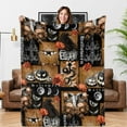 thumbnail image 1 of Couverture d'Halloween Cadeaux Sorcière Couverture en Molleton Corbeau Jeté Léger Déco d'Halloween, 1 of 4