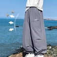 thumbnail image 4 of Bovxnpu Toddler Boys Girls Pants, Boys Cargo Jogger Pants With Pocket Sports Pants, Summer Boys' Ice Silk Big Pocket Overalls For Middle And Large Children, 4 of 4