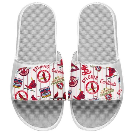 

ISlide White St. Louis Cardinals Cooperstown Collection Loudmouth Slide Sandals
