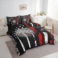 thumbnail image 3 of Feelyou Baseball Sport 7pcs Twin Bedding Set, Kids Vintage American Flag Theme Sheet Set, 3 of 7