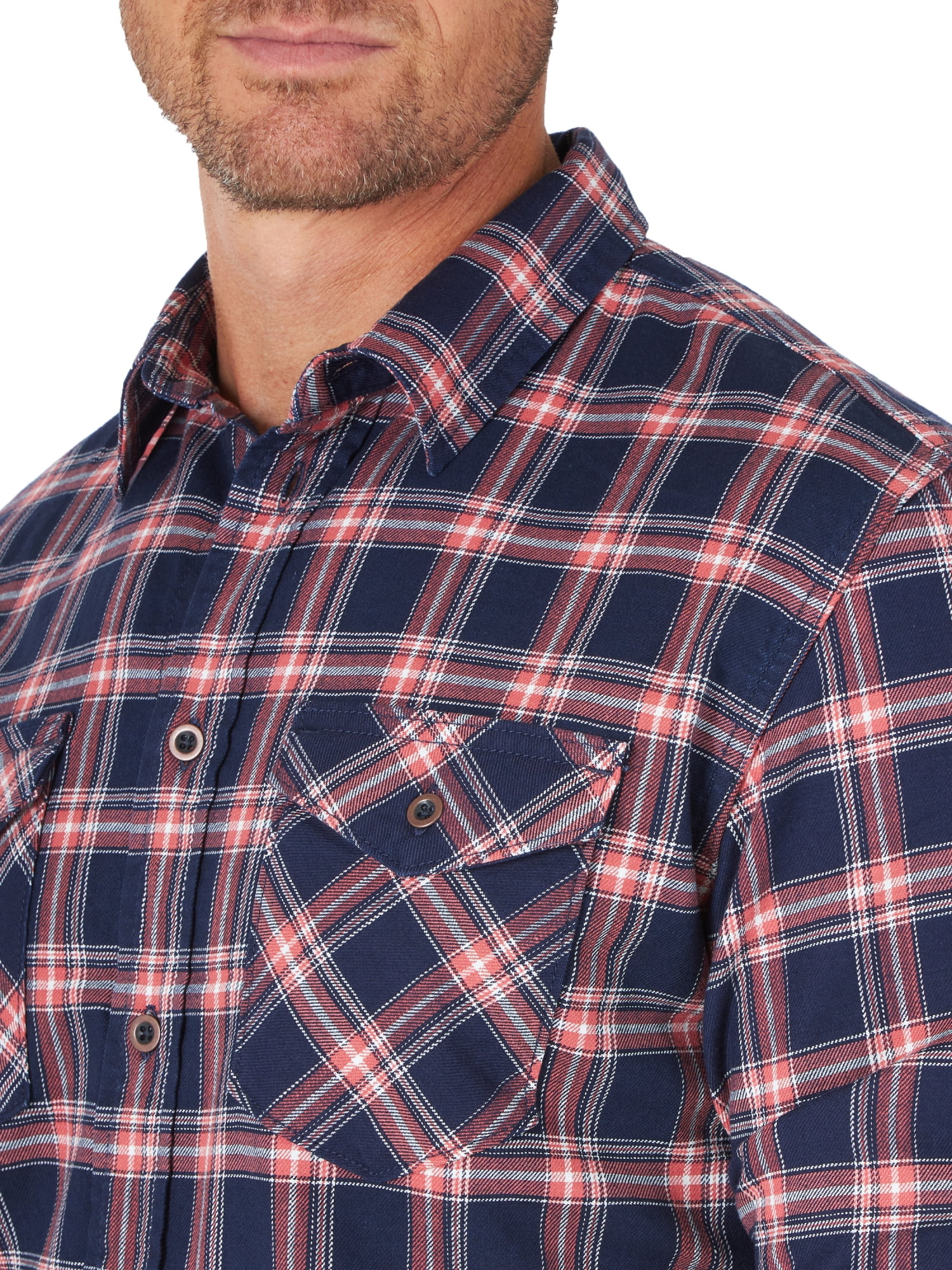 Wrangler Long Sleeve Regular Casual Denim Shirt (Men's) 1 Pack