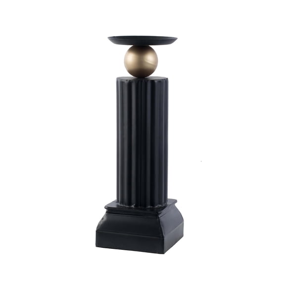 A&B Home 20" Iron Candle Holder - Black, Gold