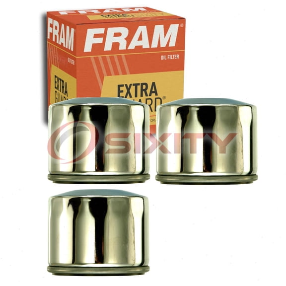 3 pc FRAM PH6019 Extra Guard Engine Oil Filters for 1822313C1 ABP/N10G-WF2106 L65063 WC12 WF2106 Oil Change Lubricant Filters