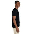 thumbnail image 3 of Gildan Softstyle V-Neck T-Shirt GR64, Adult Men's Short Sleeve V-Neck T-Shirt Modern fit Tee, Black S, 3 of 4