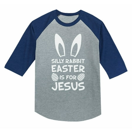 

Tstars Boys Unisex Easter Holiday Shirts Silly Rabbit Easter is for Jesus Cute Kids Happy Easter Party Shirts Easter Gifts for Boy 3-4 Sleeve Baseball Jersey Toddler Shirt