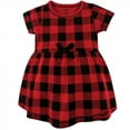 thumbnail image 4 of Touched by Nature Baby and Toddler Girl Organic Cotton Dress and Cardigan 2pc Set, Buffalo Plaid, 2 Toddler, 4 of 4
