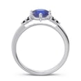 thumbnail image 4 of 2.15 Carat Round Cut Blue Sapphire & Black Onyx Gemstone Luxurious Wedding Ring for Ladies Solid 18K White Gold Size 5.5 by Diamond-Capitals, 4 of 7
