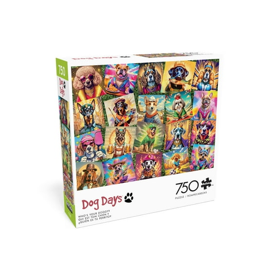 Buffalo Games Who's Your Doggy 750-Piece 24 x 18-Inch Interlocking Jigsaw Puzzle for Adults Ages 14